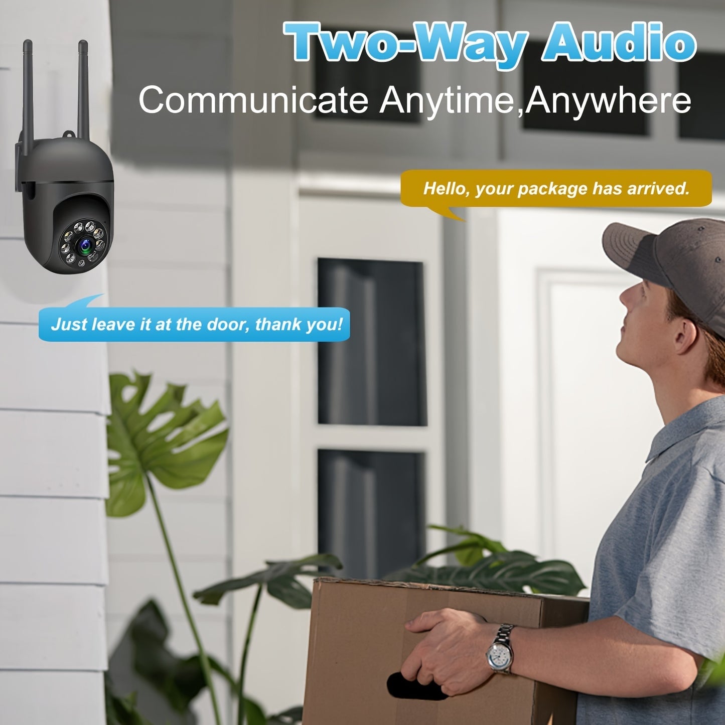 360 Wireless Camera Outdoor WiFi Night Vision Cam HD 1080P Home Security System
